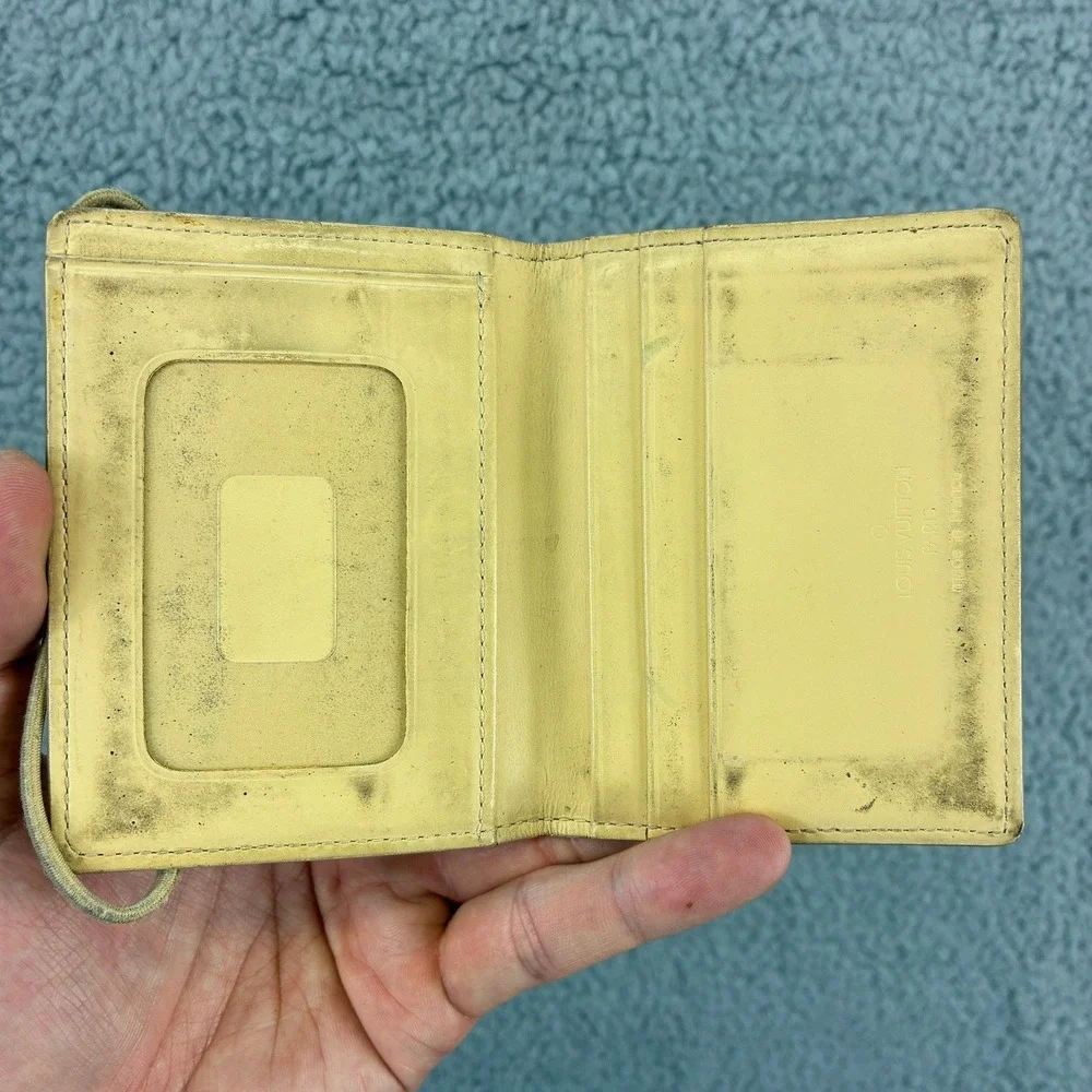 Louis Vuitton Epi Leather Card Holder Yellow MI0081 France Luxury Read
